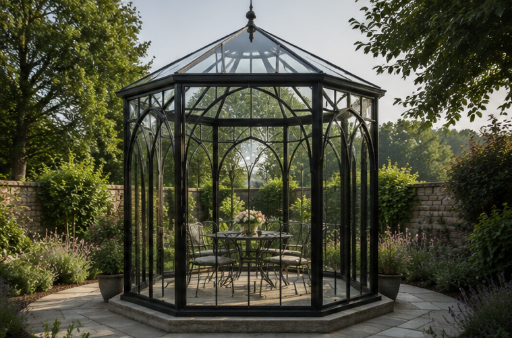 Larkspur Octagonal Glass Pavilion16