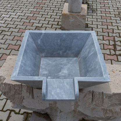 Bluestone Marble Natural Stone Pool Square Poolwok with Lip