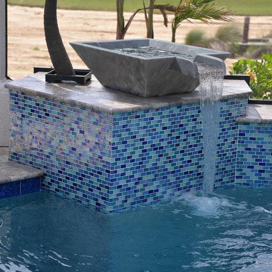 Bluestone Marble Natural Stone Pool Square Poolwok with Lip