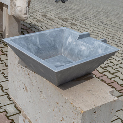 Bluestone Marble Natural Stone Pool Square Poolwok with Lip