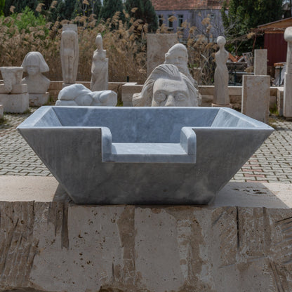 Bluestone Marble Natural Stone Pool Square Poolwok with Lip