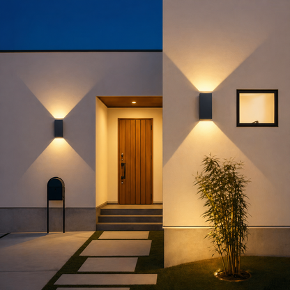 Lumaire Studio DuoVault Up/Down Outdoor Wall Sconce