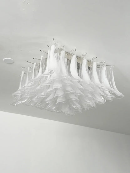 Murano Style Glass Petal Ceiling Light