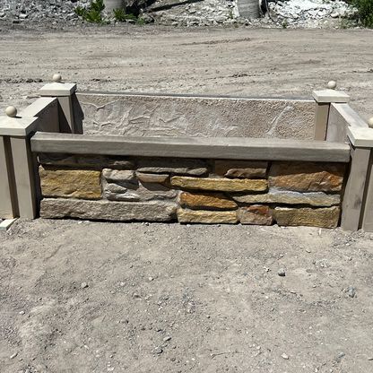 GFRC Prefabricated Garden Bed – Stackstone Finish